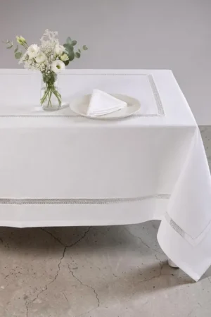 Servizio da tavola 12 posti ricamato Macramè art. 25/01 Non Perdere