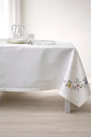 Offerta Speciale Servizio da tavola ricamo colorato tovaglia + tovaglioli 12 posti art. SL0704
