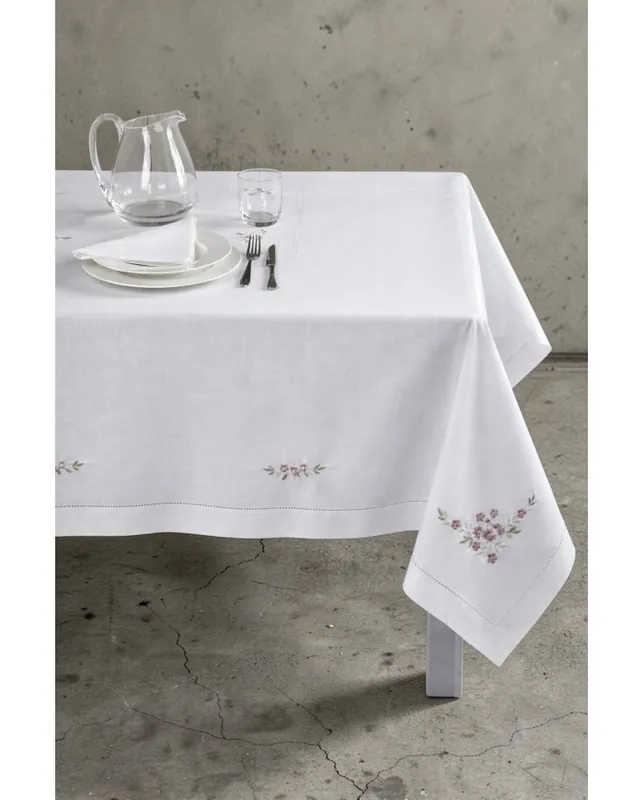Servizio da tavola ricamato tovaglia + tovaglioli 18 posti art. 9260 Professionale