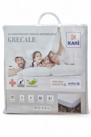 Spedizione Espresso Coprimaterasso sanitario impermeabile e traspirante Karì Piazza e mezza Francese