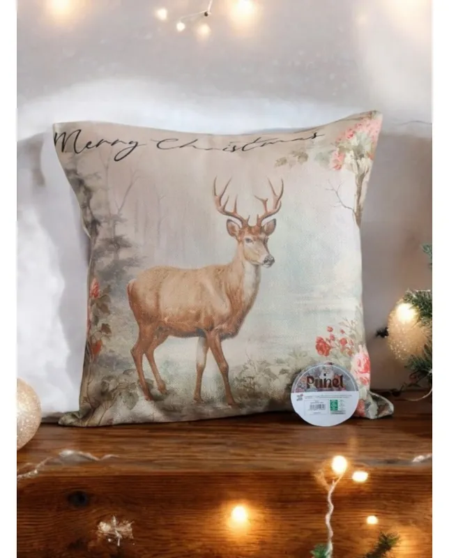 Spedizione Espresso Cuscino d'arredo Natale Puhet "Merry Christmas" 45x45