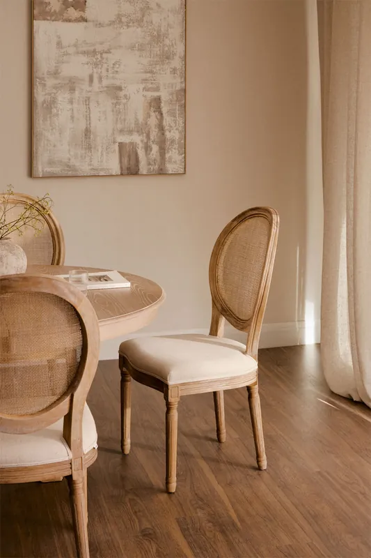 Sedia da pranzo in rete e imbottita Sunna Solo Oggi