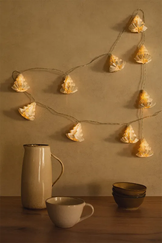 Ghirlanda decorativa natalizia con luci LED 2,20 m Abete Saldi