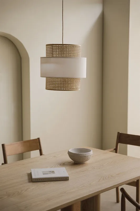 Lampada a sospensione in rattan Satu Nuova Collezione