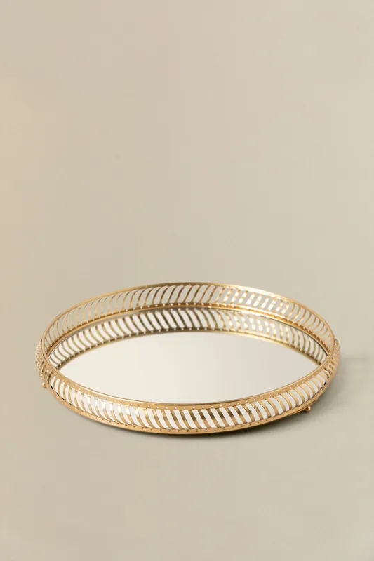 Promozione Vassoio decorativo in vetro Daffne