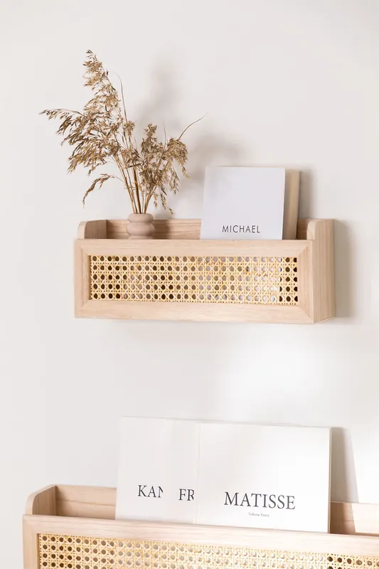 A Buon Prezzo Mensola in Rattan e Legno Arxie