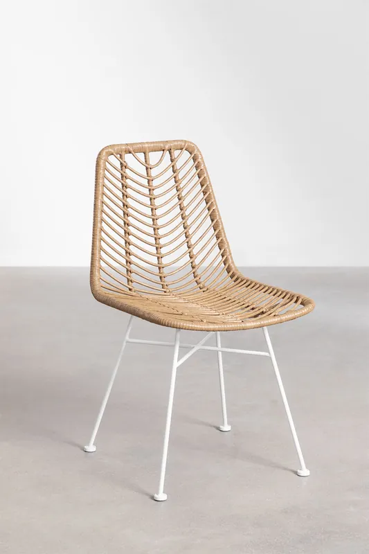 Bestseller Confezione da 2 sedie da giardino in rattan sintetico Gouda Natural