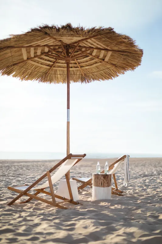 Offerta Del Giorno Ombrellone Ø250 cm in legno di teak Anakena