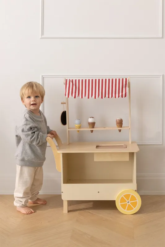 Carrello per gelati in legno Dijonay Kids Popolare