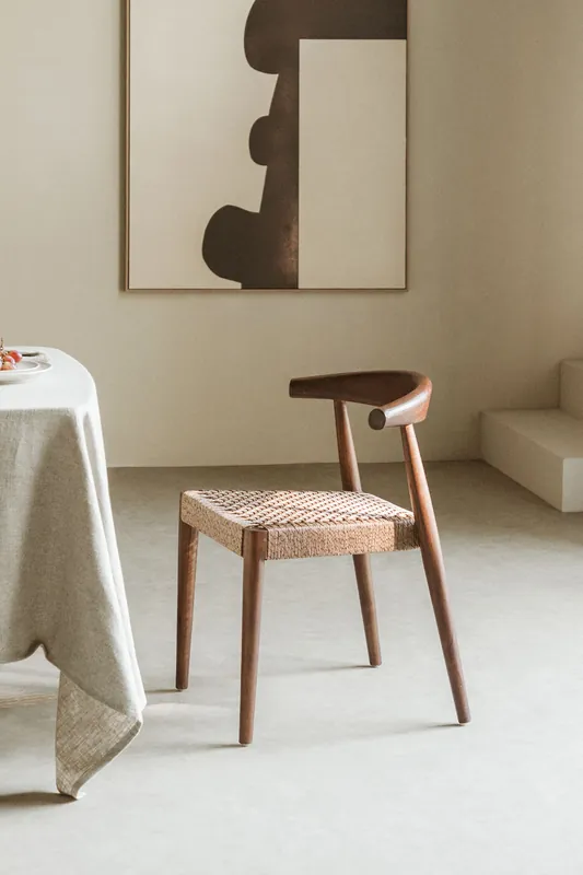 Sedia da pranzo in legno di teak Celle Offerta