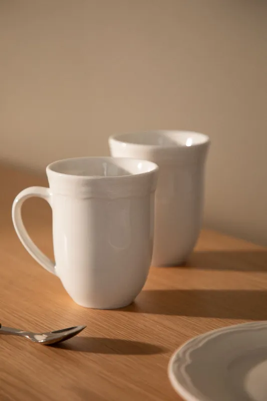 Esclusivo Pack da 2 tazze 38 cl in new bone china Oritia