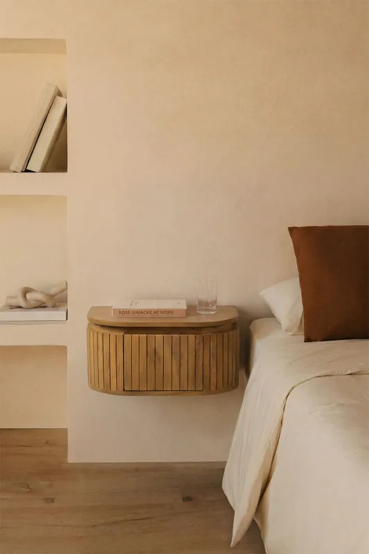 A Buon Prezzo Pack di 2 comodini sospesi in legno di mango Analis