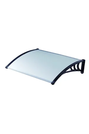 Miglior Prezzo Pensilina Tettoia 100x80 Opaco in Policarbonato Compatto Copertura Trasparente