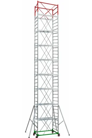 Super Prezzo Trabattello Ponteggio Lavoro 1190 cm Professionale con Piano Parapetto