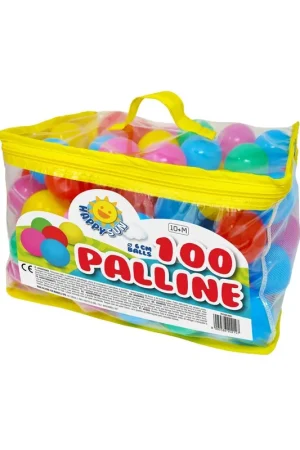 100 Palline Colorate in Plastica per Bambini Casette Gonfiabili Piscina Morbide Nuovo Arrivo