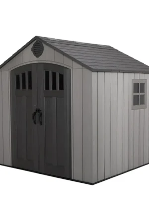 Ultime Pezzi Box Ricovero in PVC da Esterno Ricovero Attrezzi da Giardino Capanno in Resina