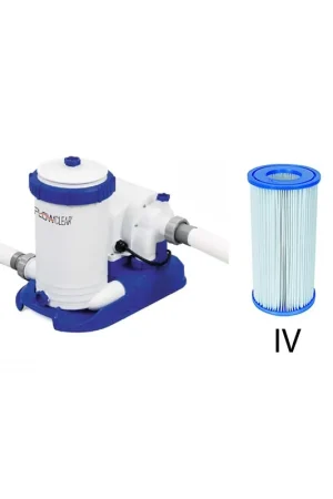Più Venduto Pompa Filtro 58391 a Cartuccia 9463lt/h Piscina Fuoriterra Filtraggio Bestway