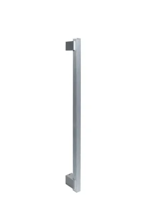 Nuova Collezione Maniglione Moderno Quadrato Satinato per Porta Blindata Portoncino 50cm Portone