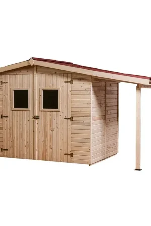 Consegna Rapida Casetta Legnaia 2.4x1.6 con Pavimento Interno in Legno Pannelli 16 mm Attrezzi