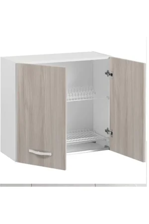 Saldi Pensile Scolapiatti per Cucina Componibile 80 Larghezza in Legno Olmo