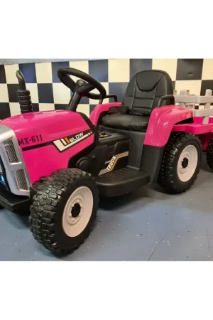 Soddisfatti O Rimborsati Trattore Macchina Elettrica per Bambina a Batteria 12V Rosa Telecomandata Bimbi