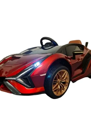 Di Tendenza Macchina Elettrica per Bambini a Batteria Lamborghini Sian Rossa Auto Macchinina