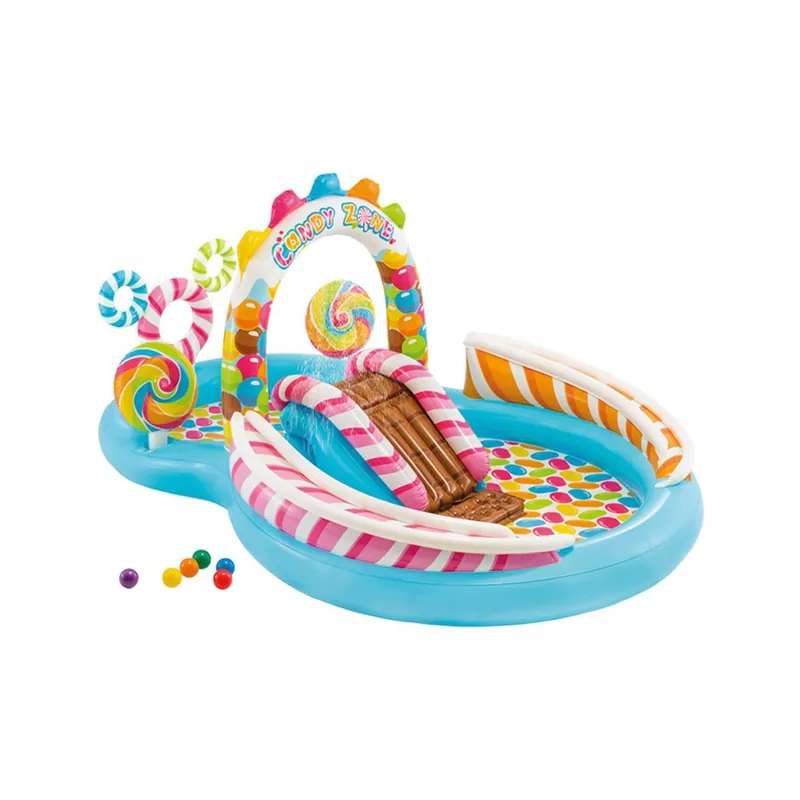 Parco Acquatico Bambini Candyzone Gonfiabile Intex Giardino Gioco Piscina Quantità Limitata