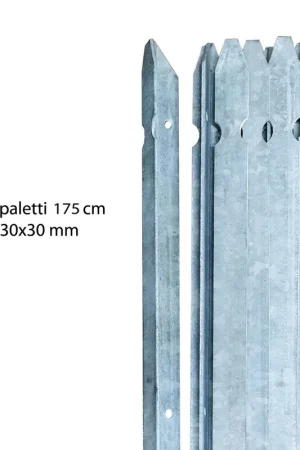 10 Paletti per Recinzione a T 175 cm 30x30 in Ferro Zincato Pali Metallo Vendita Finale