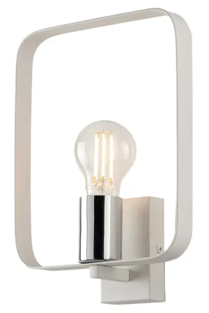 Lampada da Parete Intec Luce per Interno Applique Bianca Lampadina E27 Bestseller