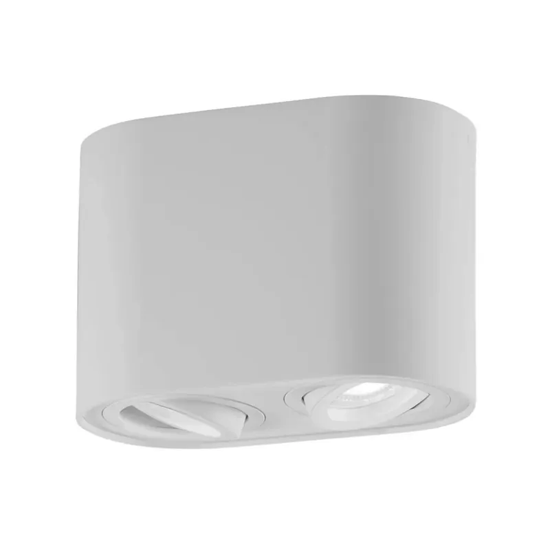 Vendita Finale Lampada Intec a Soffitto Faretti Orientabili Plafoniera Rotonda Bianca