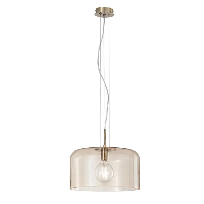Lampadario Ambra a Sospensione Elegante da Interno Luce in Vetro Soffiato Non Perdere