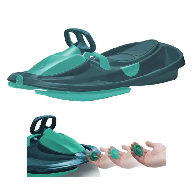Offerta Speciale Bob Biposto Stratos con Volante Freno a Molla Slittino Neve Max 120kg