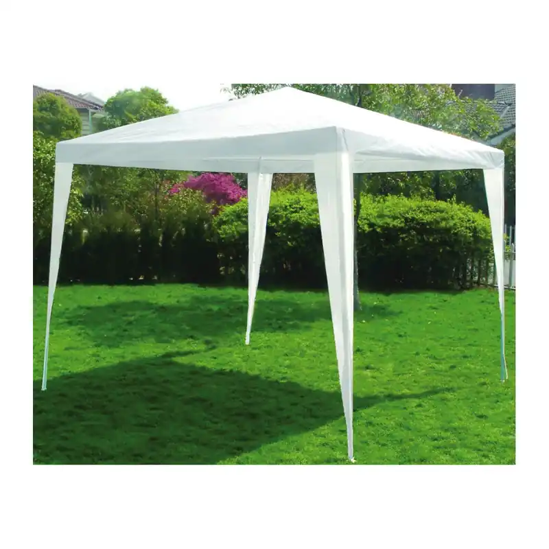 Gazebo bianco da Giardino 3x3 Parasole con struttura tubolare Affare