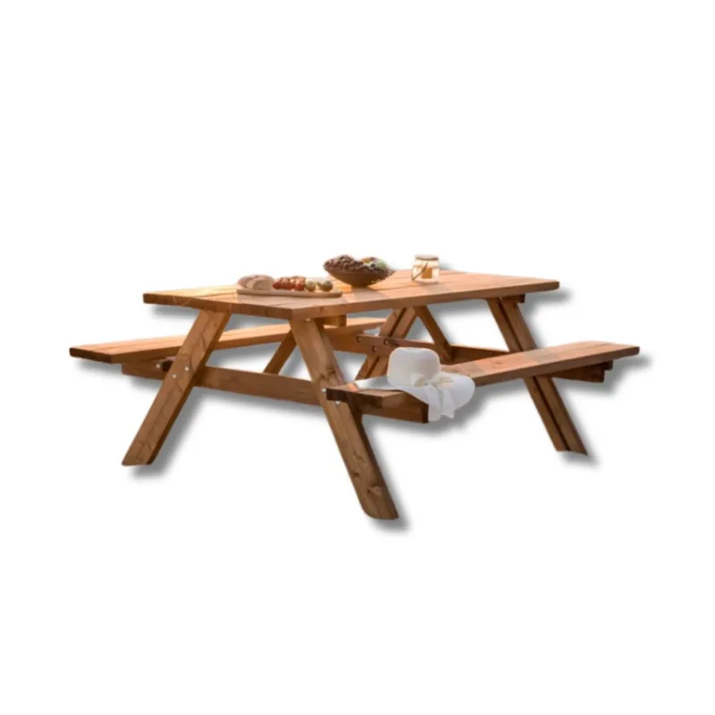 Tavolo da Pic Nic in Legno per Giardino Tavolino con Panche Incluse Offerta Lampo