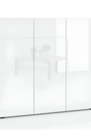 Affare Scarpiera 3 Ante 120x34x115 cm Bianco Mobile Salvaspazio