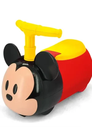 Vendita Finale Cavalcabile per Bambini Topolino con Suoni Luci e Portaoggetti Rosso