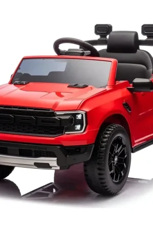 Auto Elettrica Bambini Ford Raptor Rosso 10,8V con Radiocomando Parentale Spedito Oggi