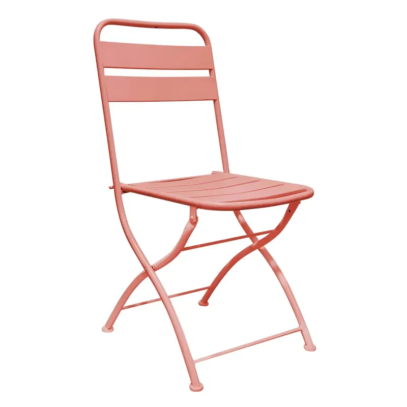 Prezzo Di Fabbrica Sedia Pieghevole in Acciaio Rosso per Esterno e Interno 42x50x88 cm