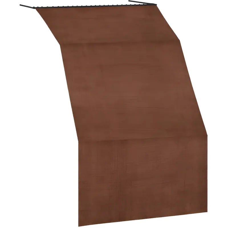 A Buon Prezzo Tenda da Sole Cotone 140x350 Marrone Lavabile Anelli Ganci Sacchetto