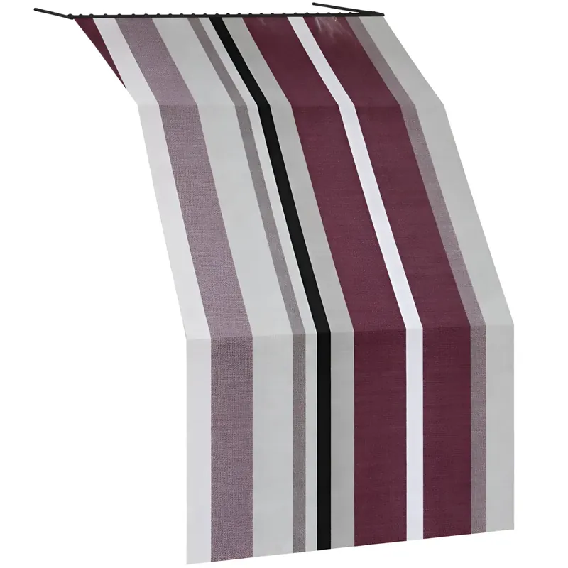 Tenda da Sole Cotone 140x300 Multiriga Marrone Lavabile Anelli Ganci Consegna Rapida