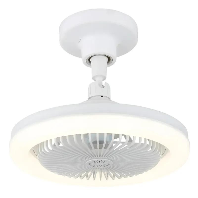 Ventilatore Soffitto con Luce LED Dimmerabile Bianco Tondo Telecomando Compra Adesso