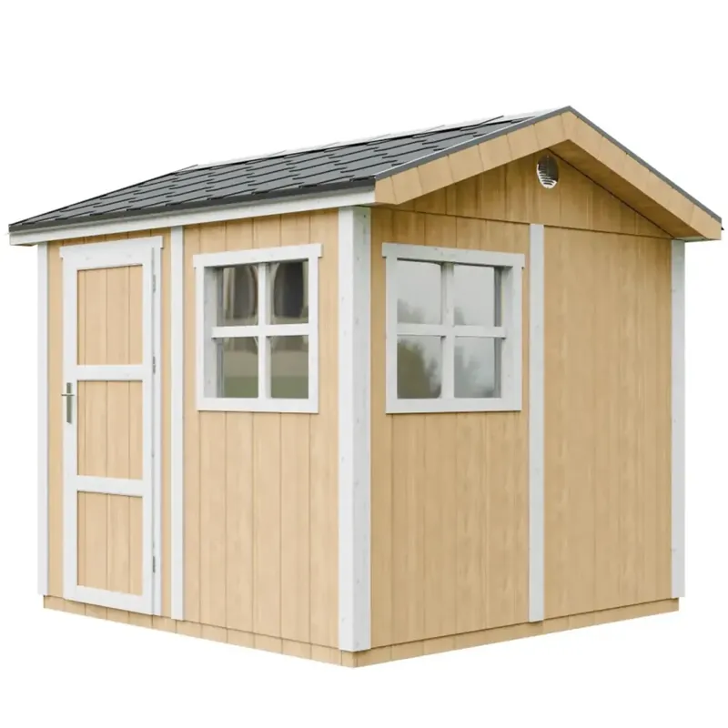 Ultimissimo Modello Casetta da Giardino in Legno Miele 236x250 cm 6 m2 con Pavimento