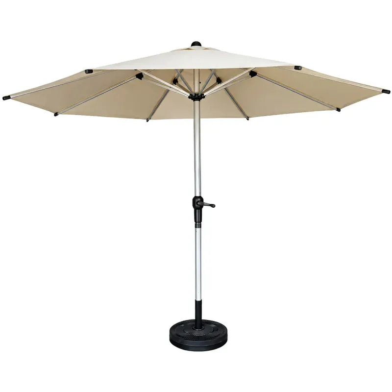 Ombrellone per Giardino 3x3 m con Palo Centrale Beige Alluminio Promozione Esclusiva
