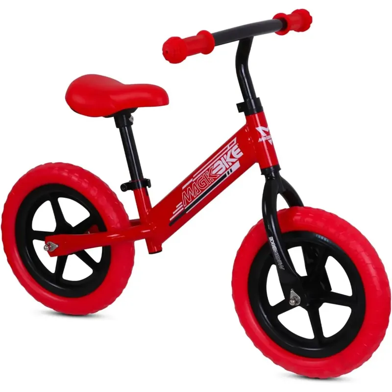 Bicicletta per Bambini Evolutiva Senza Pedali Rosso Balance Bike Professionale