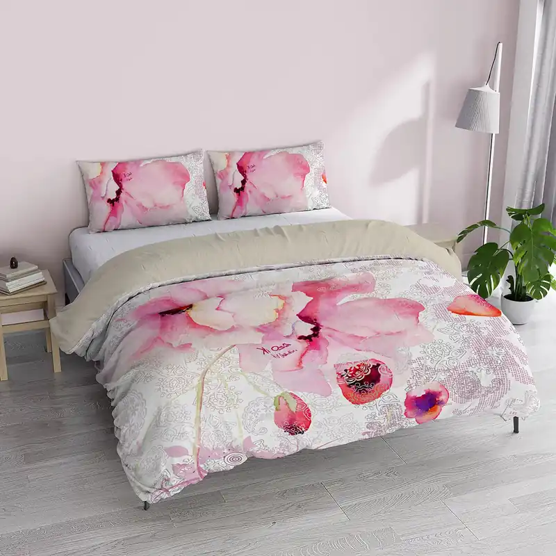 Kiosa Parure Copripiumino Matrimoniale in Cotone kio640 B66 Di Tendenza