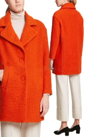 Consegna Rapida Ragno Cappotto Invernale per Donna midi sartoriale D045KW S100