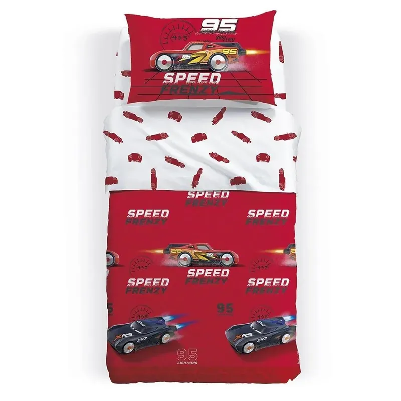 Sconto Caleffi Copriletto Trapuntato per letto Singolo Cars Frenzy D68
