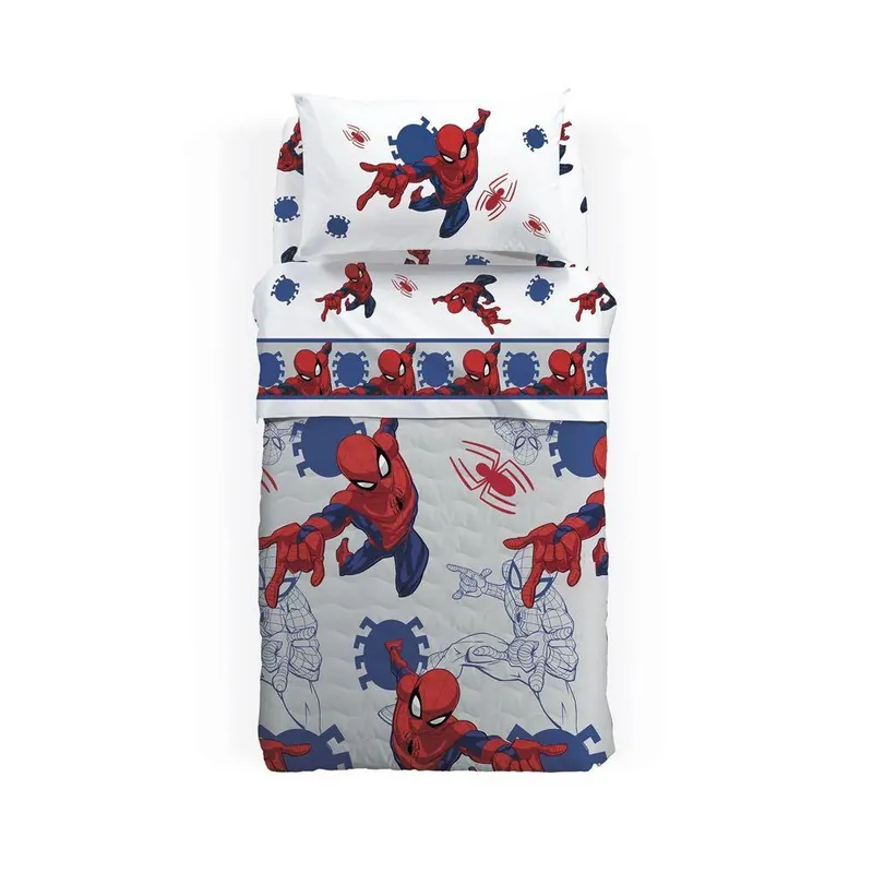 Nuova Collezione Caleffi Copriletto Trapuntato per Letto Singolo Spiderman America D70
