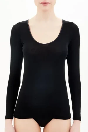 Ragno Maglia Intima da Donna Manica Lunga Merino Seta 074029 S40 A Buon Prezzo