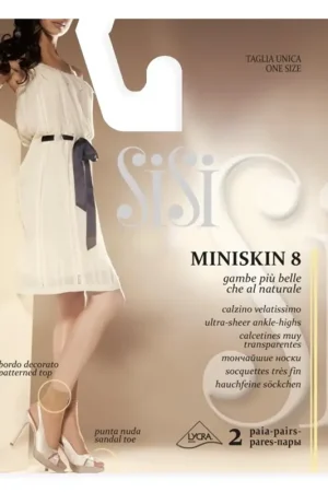 Sconto Sisi 2 Paia Calzini da Donna Miniskin 8 Den 19SI